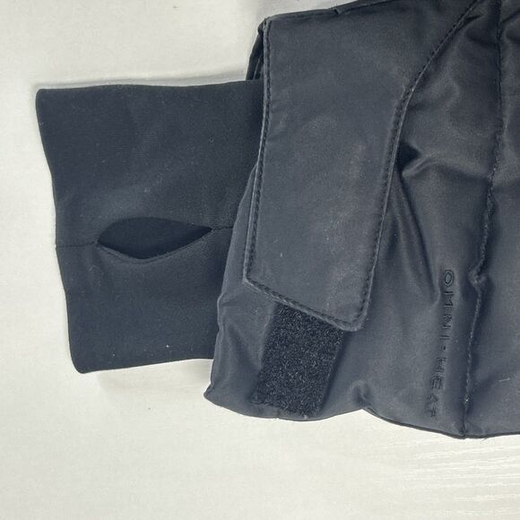 Columbia Thermal Omni Heat Hooded Duck Down Black Puffer Ski Jacket Womens large - Picture 14 of 15